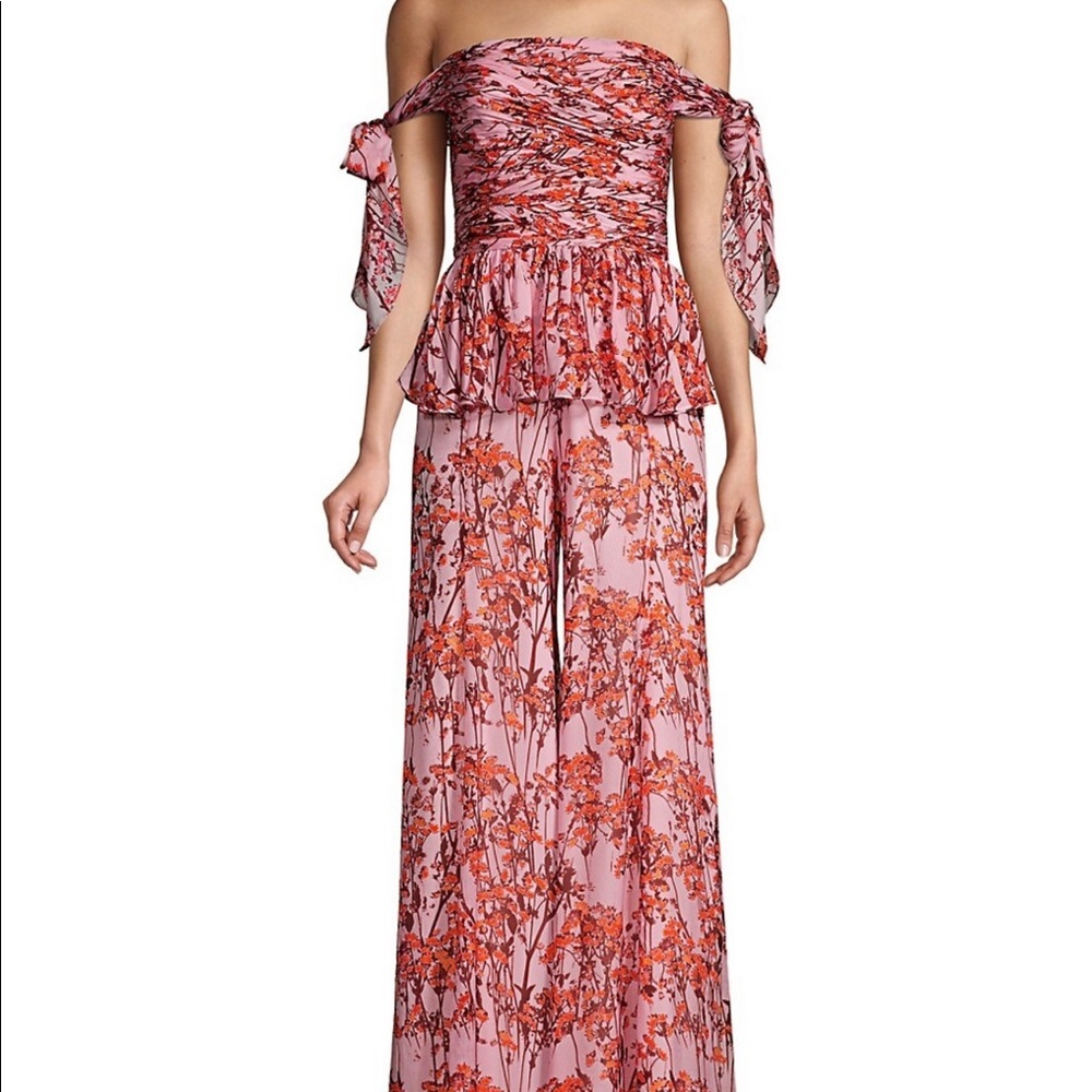 BHLDN Flor Et Al off shoulder Vivian jumpsuit - Picture 4 of 6